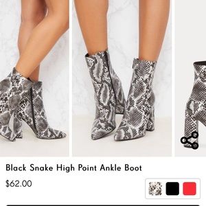 Snake skin boots